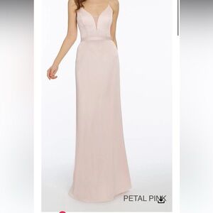 Light pink bridesmaids dress